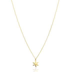 925 Sterling Silver Snowflake Necklace
