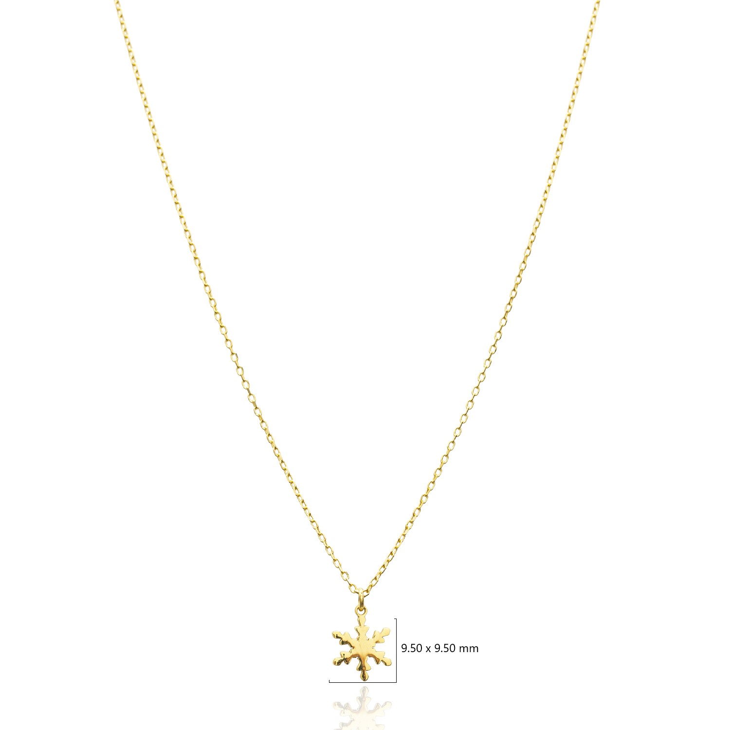 925 Sterling Silver Snowflake Necklace