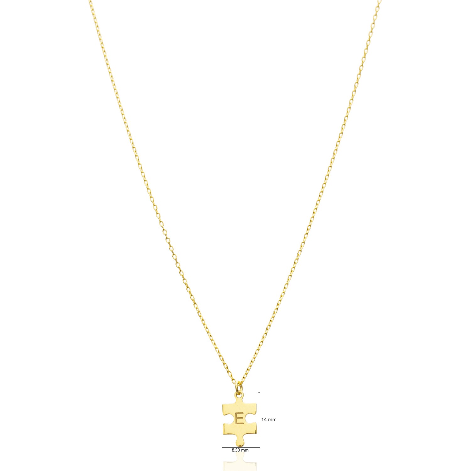 925 Silver Puzzle Piece Pendant