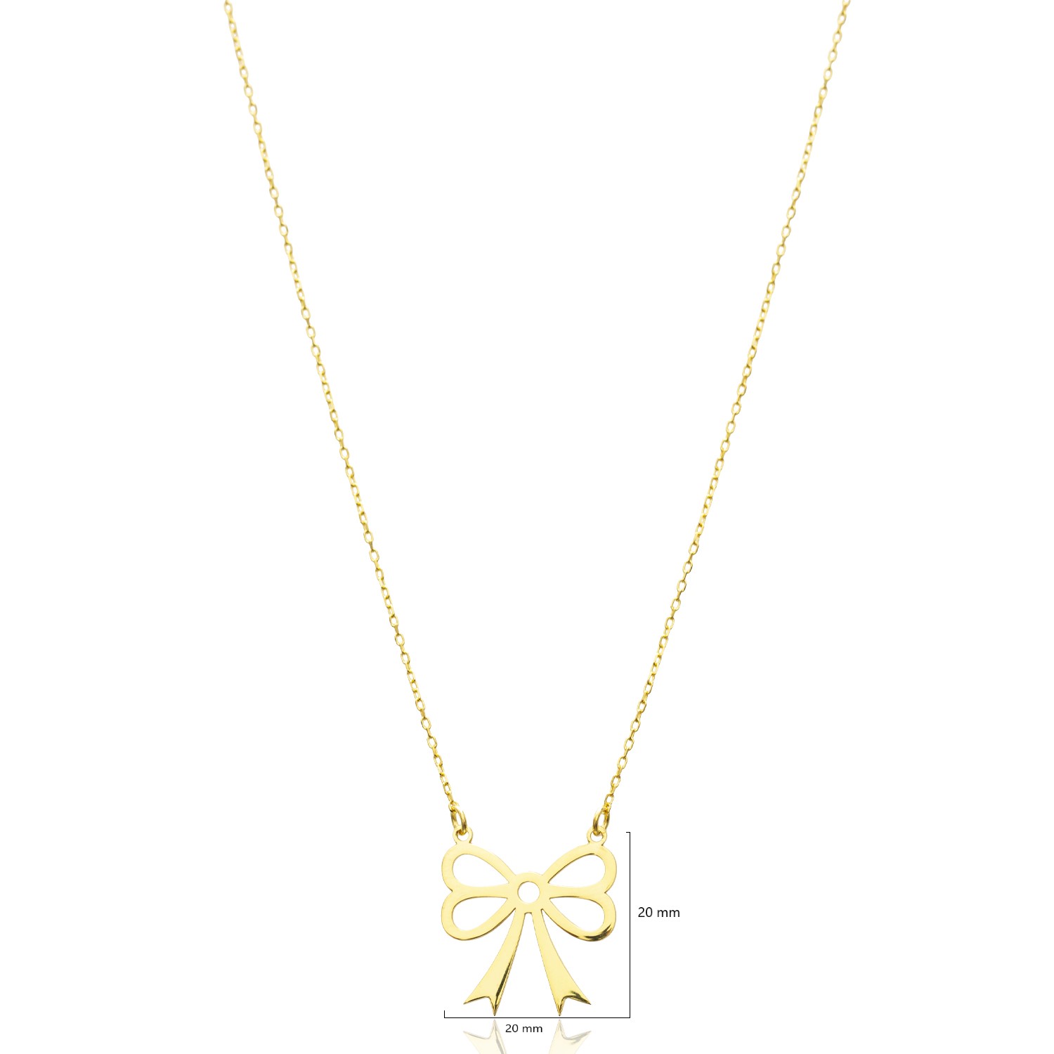 925 Silver Turkish Ribbon Necklace