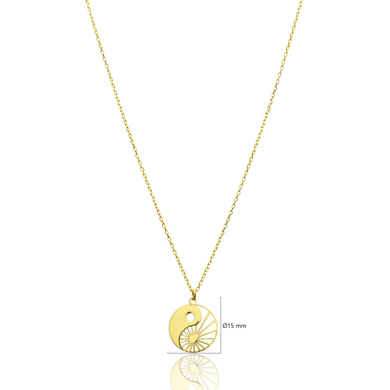 Yin Yang Necklace Turkish Handmade 925 Silver