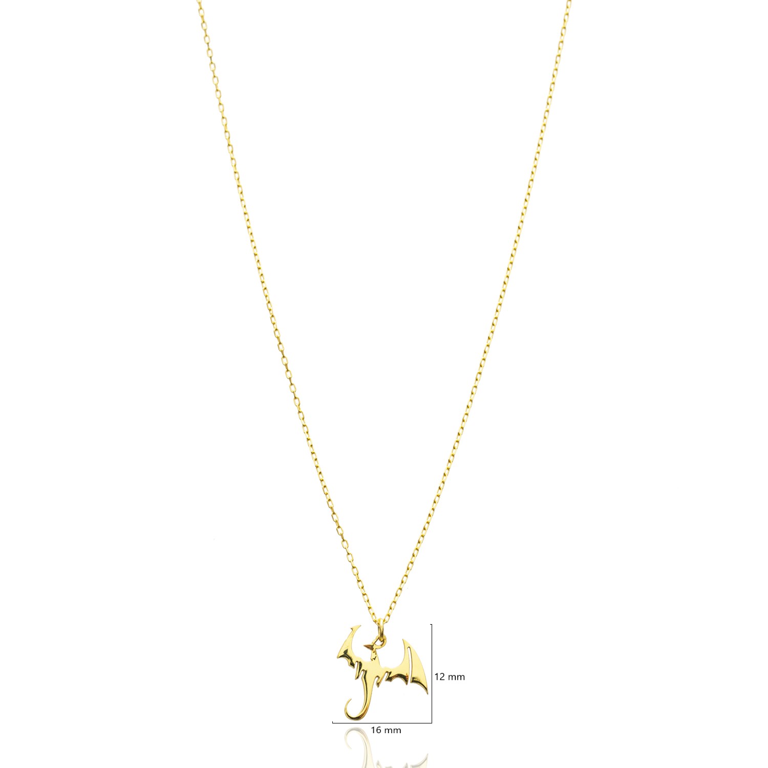 925 Silver Dragon Charm Necklace