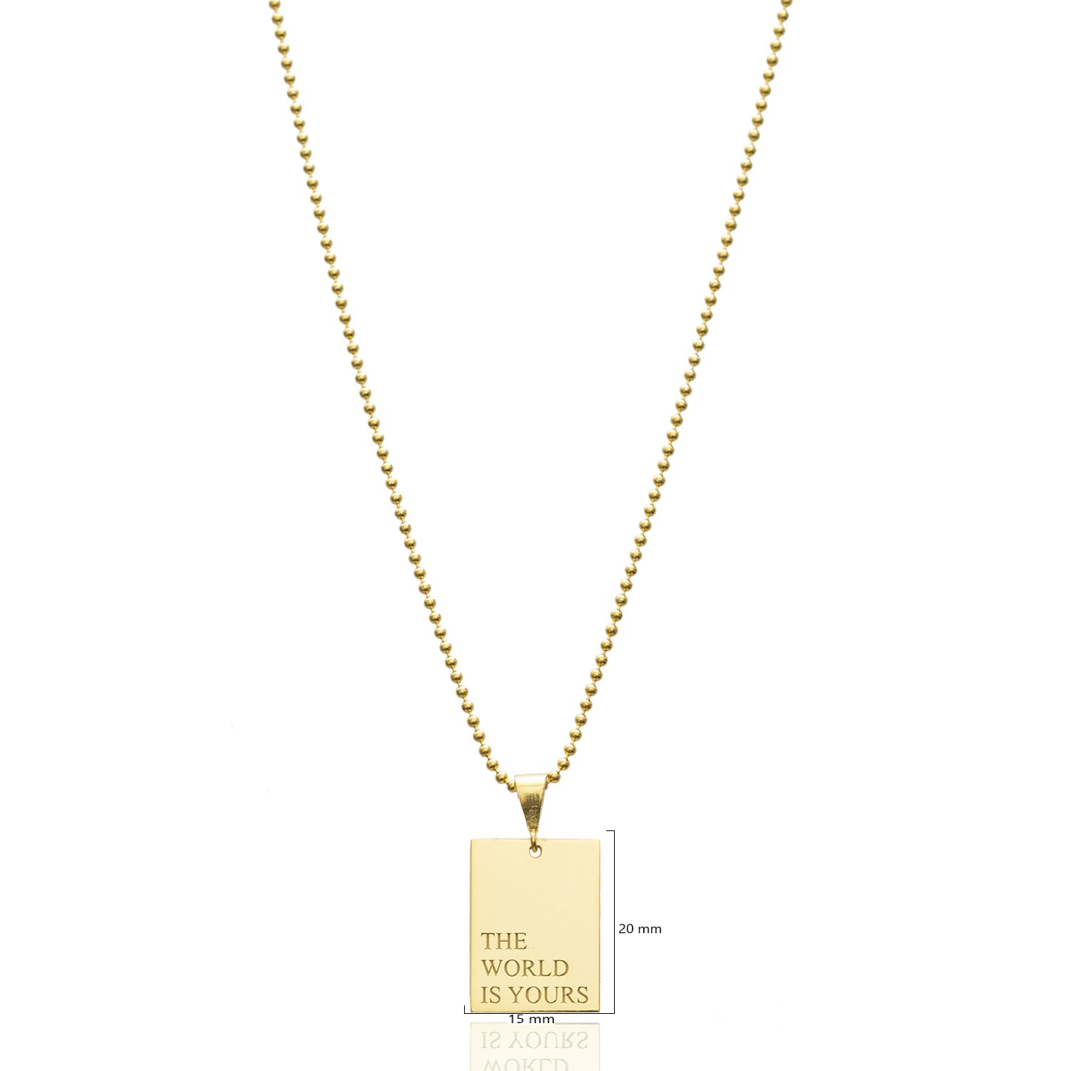 Wholesale Turkish 925 Silver Tag Necklace