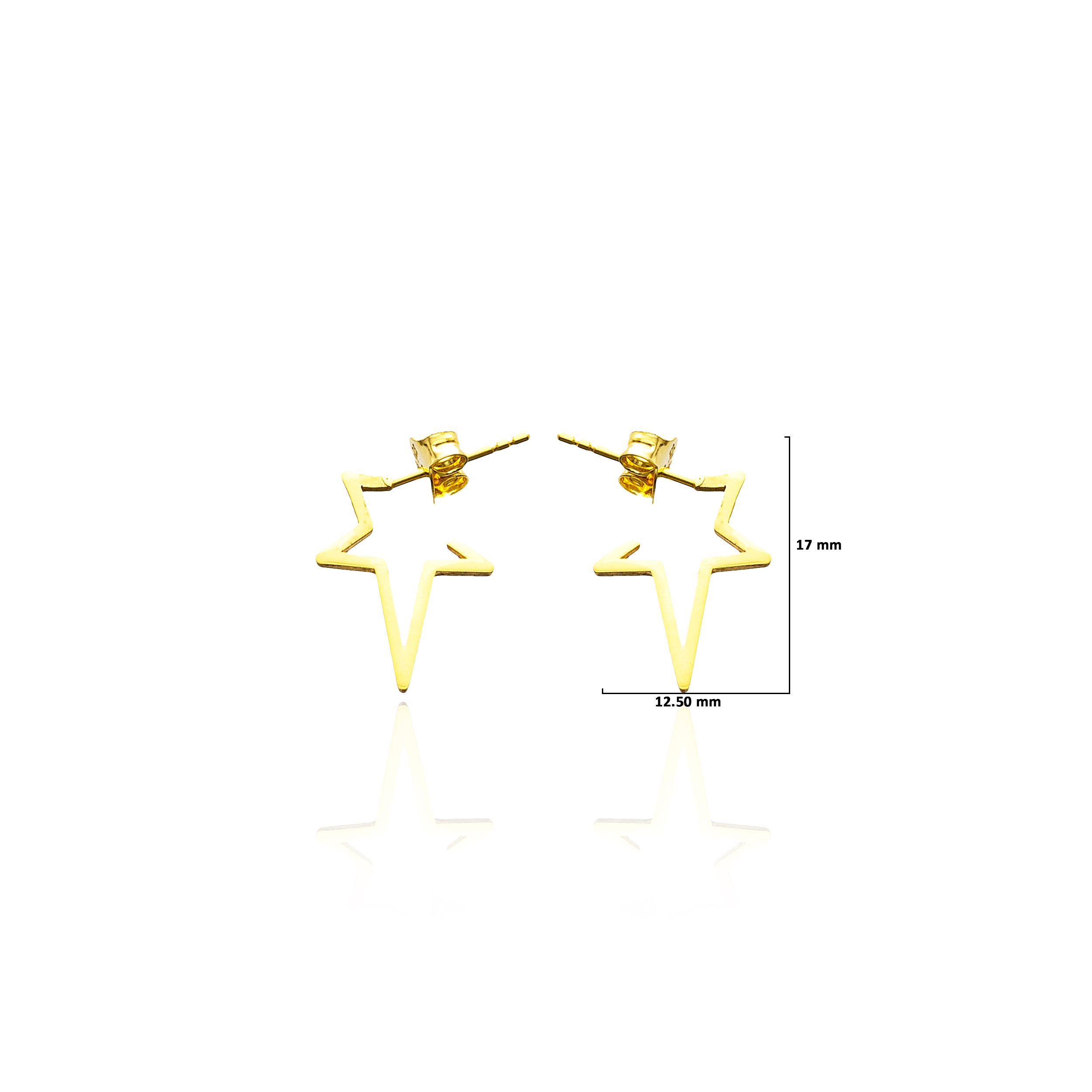 Turkish Wholesale 925 Silver Star Earrings