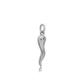 Pendant Charm Itallian Horn Symbol Plain