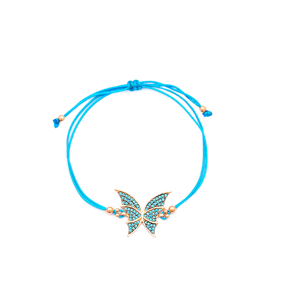 Butterfly Design Handmade Adjustable Turkish Wholesale Silver Knitting Bracelet