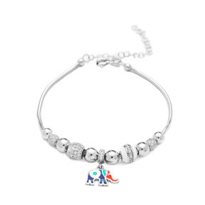Enamel Elephant Charm Bracelet Wholesale 925 Sterling Silver Jewelry