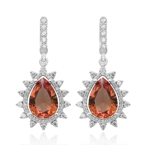Drop Shape Zultanite Stone Earrings Turkish Wholesale 925 Sterling Silver Jewelry