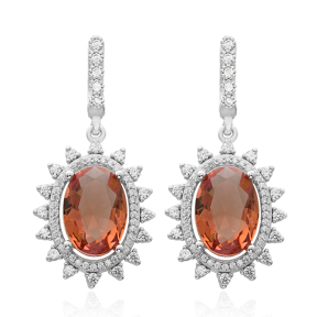 New Fashion Oval Shape Zultanite Stone Earrings Turkish Wholesale 925 Sterling Silver Jewelry