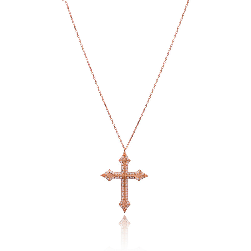 Gothic Cross Pendant Turkish Wholesale 925 Sterling Silver Handmade Jewelry