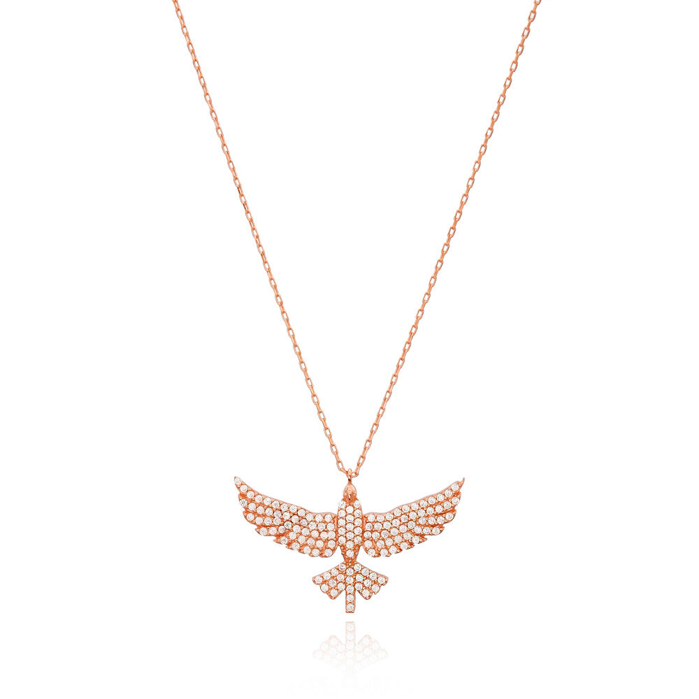 Phoenix Bird Pendant Turkish Wholesale Handmade 925 Sterling Silver Jewelry