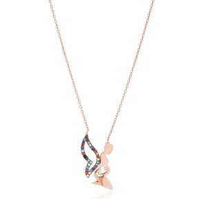 Angel Mother Pendant Turkish Wholesale 925 Sterling Silver Jewelry