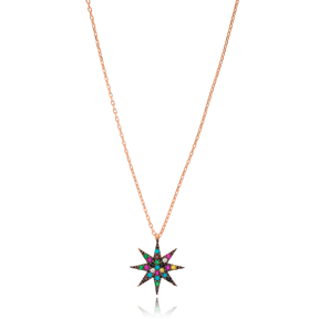Pole Star Pendant Turkish Wholesale 925 Sterling Silver Jewelry