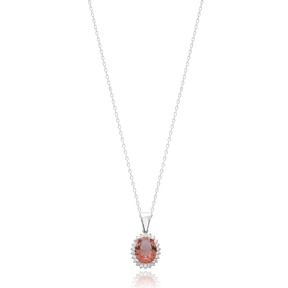 Oval Shape Zultanite Stone Pendant Turkish Wholesale 925 Sterling Silver Jewelry