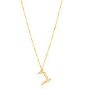 Vet Letter Hebrew Alphabet Design Wholesale Handmade 925 Silver Sterling Necklace