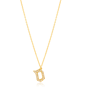 Samekh Letter Hebrew Alphabet Design Wholesale Handmade 925 Silver Sterling Necklace