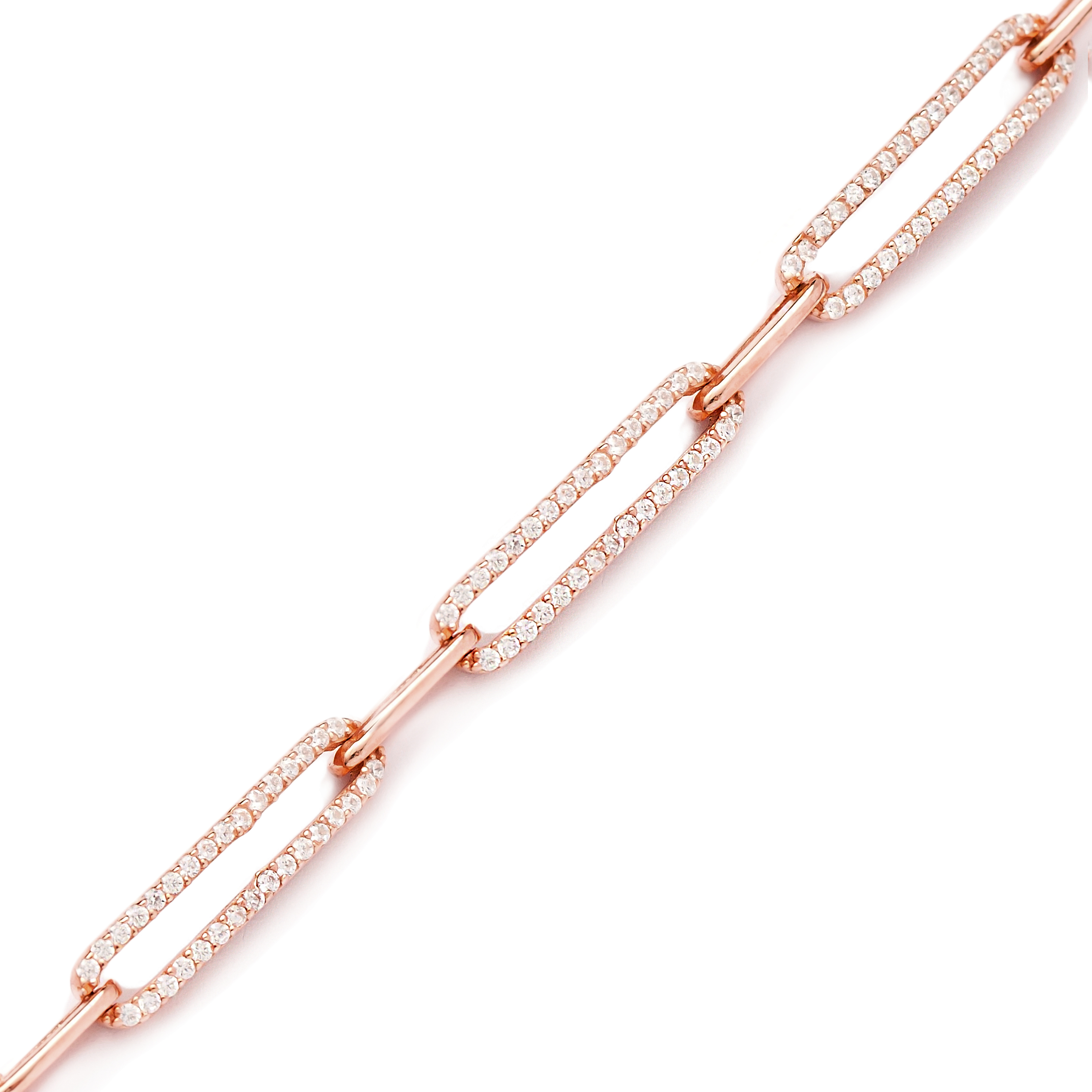 Zircon Stone Dainty Chain Pendant Turkish Handmade 925 Sterling Silver Jewelry