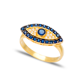 Evil Eye Design Ring Wholesale Handcrafted 925 Sterling Silver Jewelry