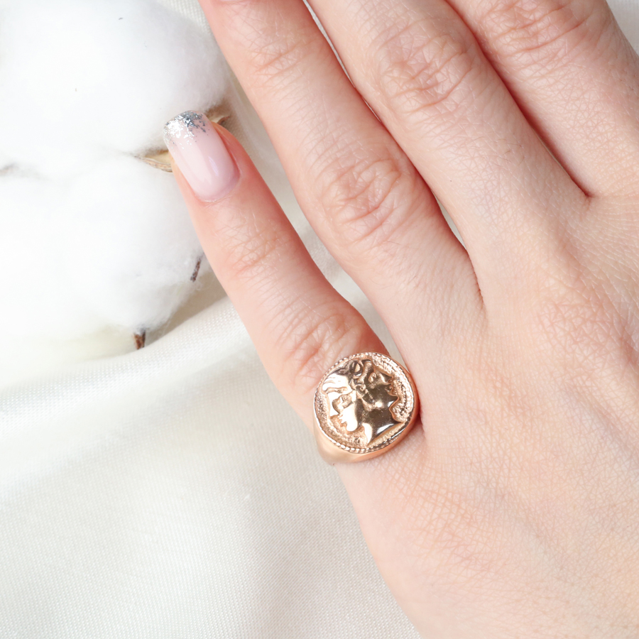 Medallion Design Adjustable Ring Wholesale  925 Silver Sterling Jewelry