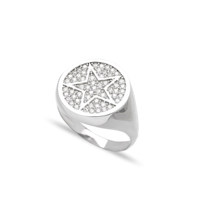 Star Emblem Ring Wholesale Handcrafted 925 Sterling Silver Jewelry