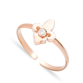 French Lily Flower Design Adjustable Ring Wholesale Turkish Sterling Silver Jewelry