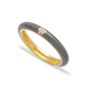 Enamel Trendy Zircon Stone Ring Wholesale 925 Sterling Silver Jewelry Online