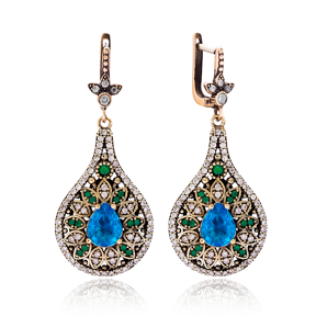 Authentic Silver Earring In Turkish Wholesale 925 Sterling Silver Jewelry