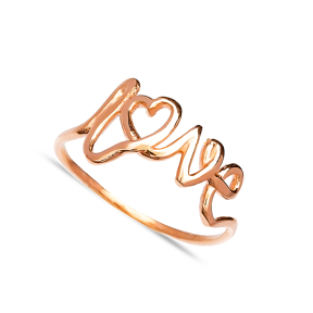 Handwriting Love Design Wholesale Handcrafted Silver Ring