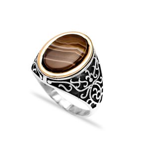 Tigereye Authentic Men Ring Wholesale Handmade 925 Sterling Silver