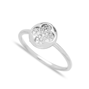 Minimalist Clover Design Wholesale Handcrafted 925 Sterling Silver Jewelry Ring
