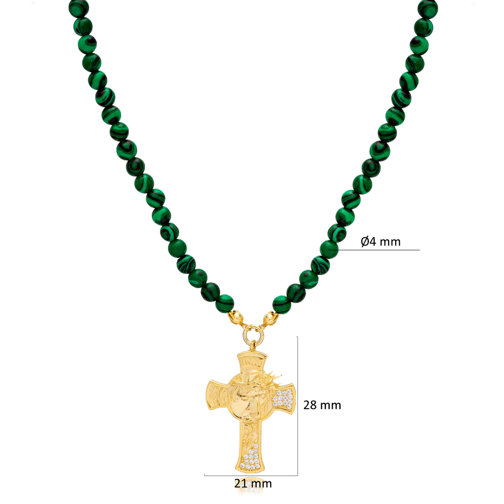 Green coral stone top